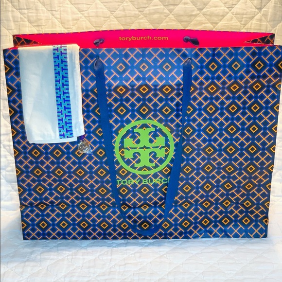Tory Burch Authentic Leather Jessica Square Tote - Picture 6 of 7